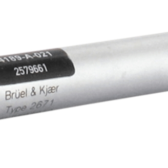 4189-A-021 型  配有 2671 型前置放大器的 ? 英寸自由場(chǎng)傳聲器(20赫茲到20千赫,預(yù)極化)