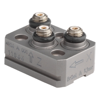 HBK 4326-A-001型  微型三軸壓電電荷型加速度計,帶槽,不含電纜