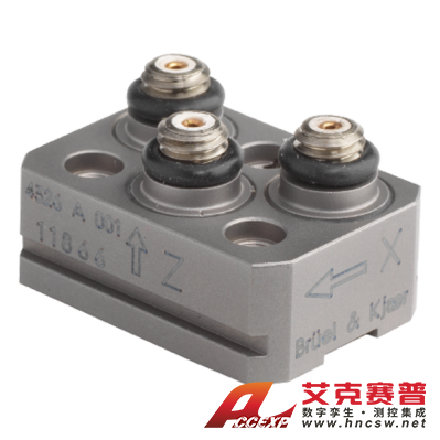 HBK 4326-A-001型  微型三軸壓電電荷型加速度計，帶槽，不含電纜
