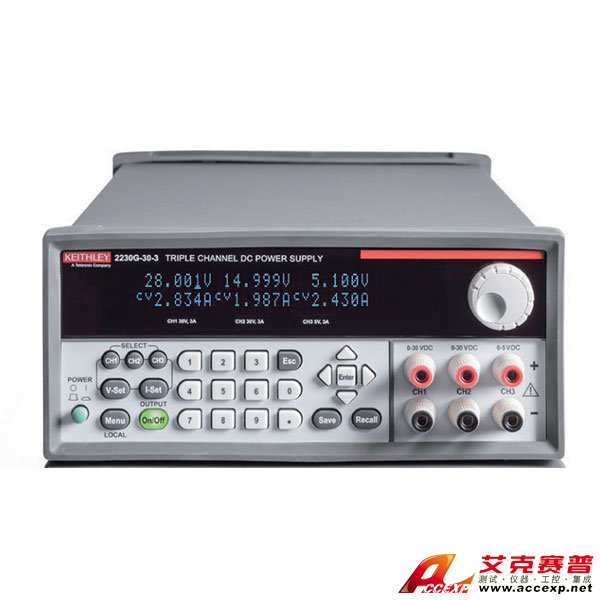 Tektronix泰克 高功率3通道可編程直流電源2230G