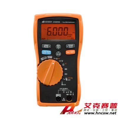 keysight是德 U1231A 手持式數(shù)字萬(wàn)用表,3位半,基礎(chǔ)型